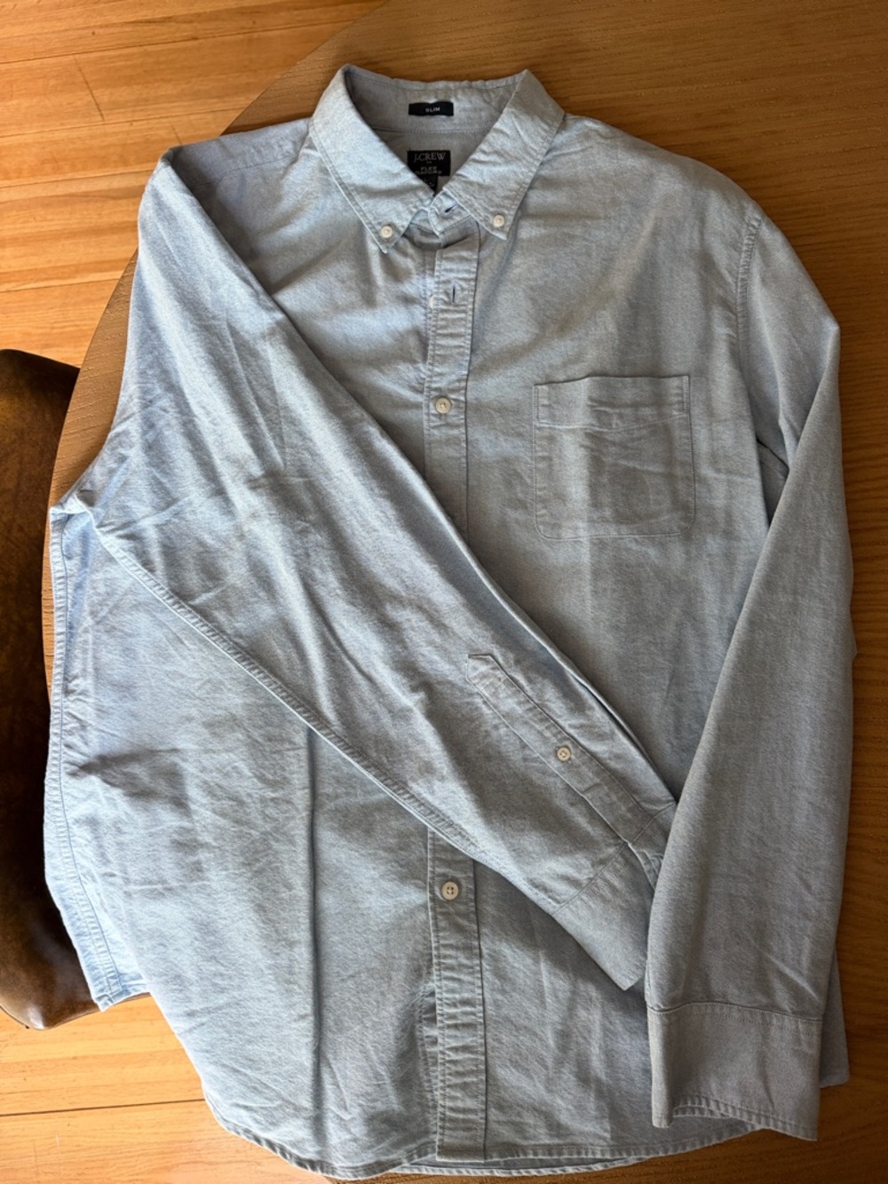 J. Crew Men's Light Blue Oxford Button-Down Shirt